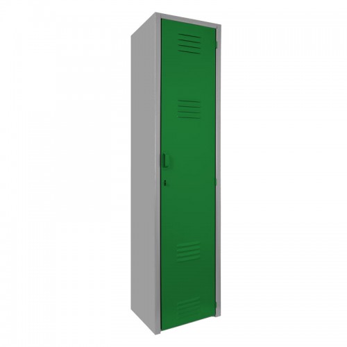 Locker metálico dual chico - 1 puerta verde